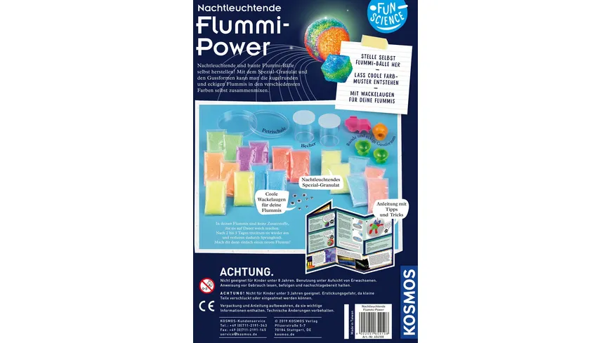 KOSMOS - Fun Science Nachtleuchtende Flummi-Power Experimentierkasten