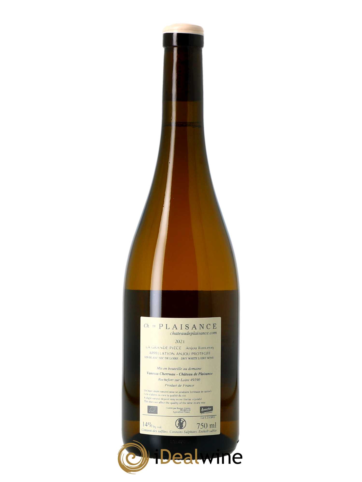 Anjou La Grande Pièce Château de Plaisance  2021 - Lot de 1 Bouteille