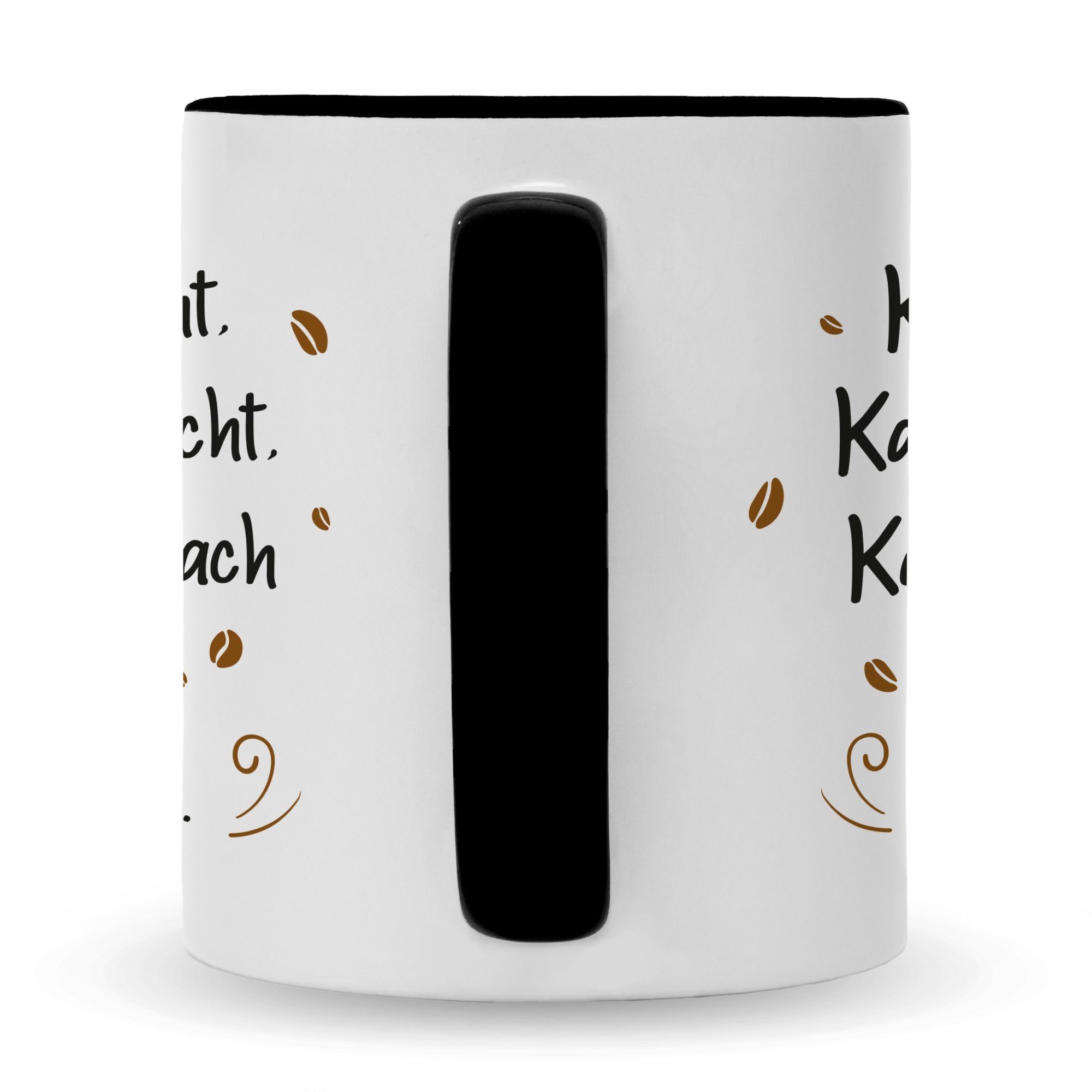 GRAVURZEILE Tasse Bedruckte Tasse mit Spruch - Kaffee redet nicht - Lustige Geschenke - Geschenk für Mama Papa Freunde Geburtstag Muttertag Vatertag Valentinstag Weihnachten - Männer & Frauen