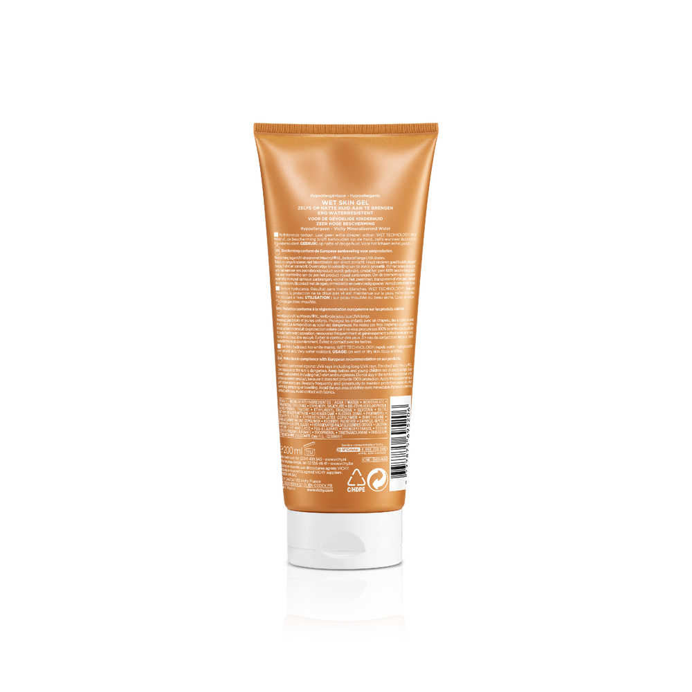 Vichy Gel peau mouillée enfant SPF50+ 200ml Gel peau mouillée enfant SPF50+