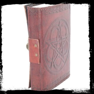 Pentagram Leather Embossed Journal & Lock