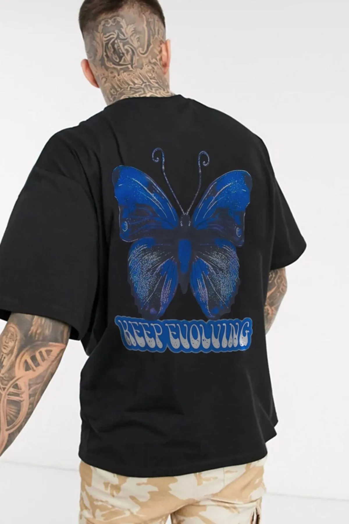 trendypassion  T-Shirt mit Schmetterlings-Rückendruck