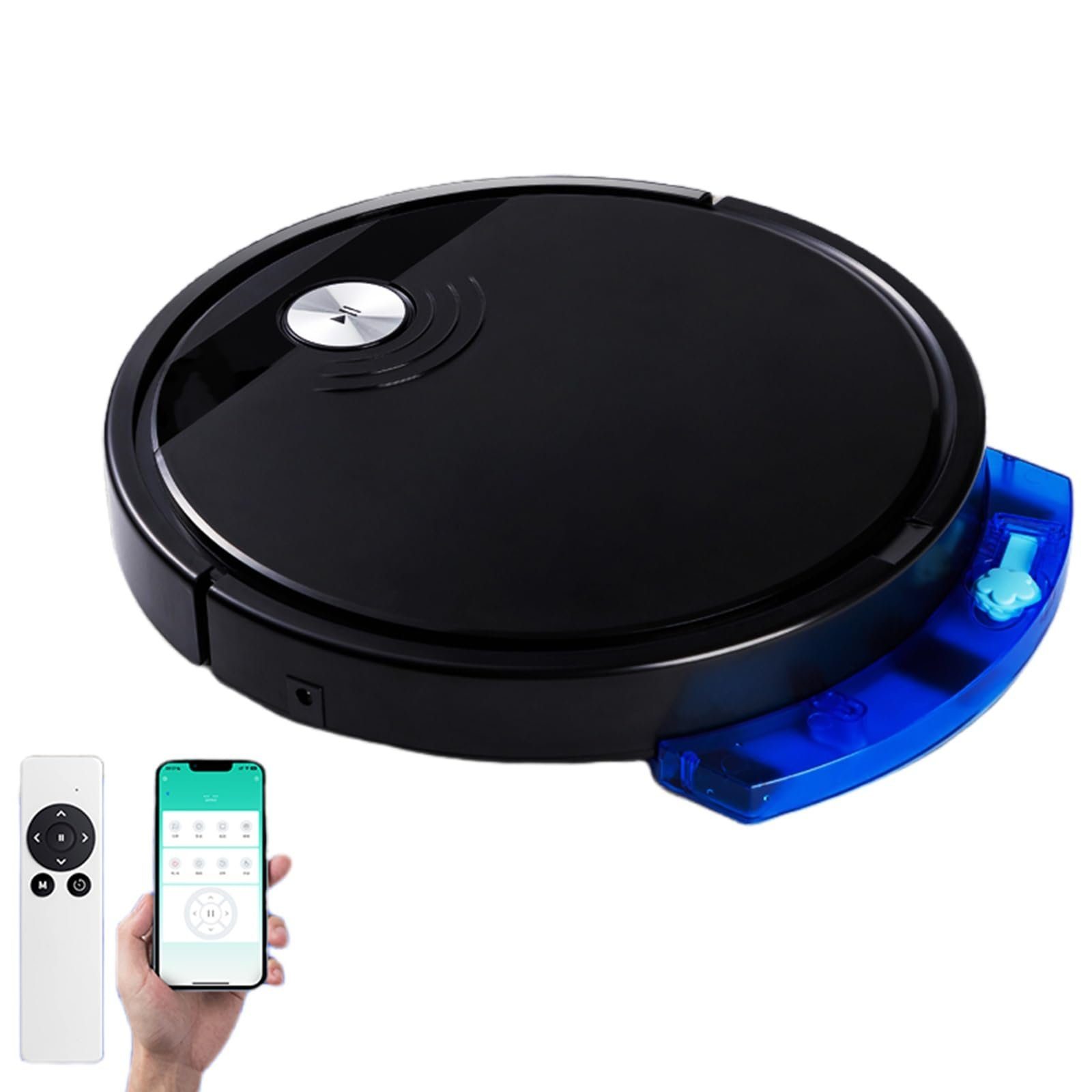 Welikera Saugroboter 3-in-1-Kehrroboter, 1800Pa, 6 Reinigungsmodi, Fernbedienung, mit Beutel
