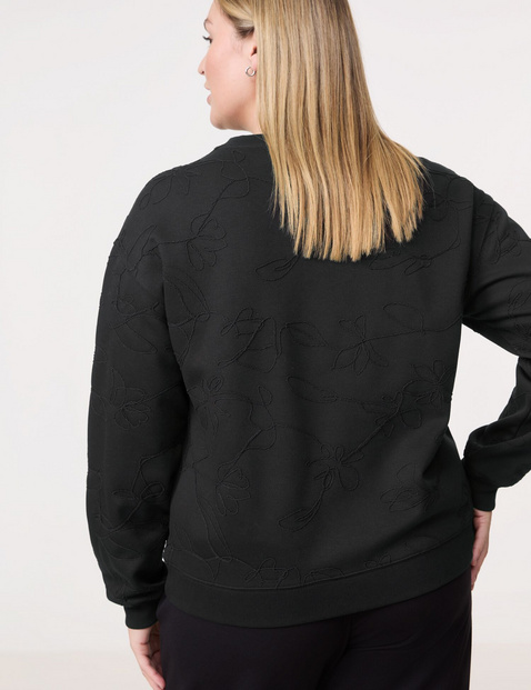 Sweatshirt mit Kordelapplikation