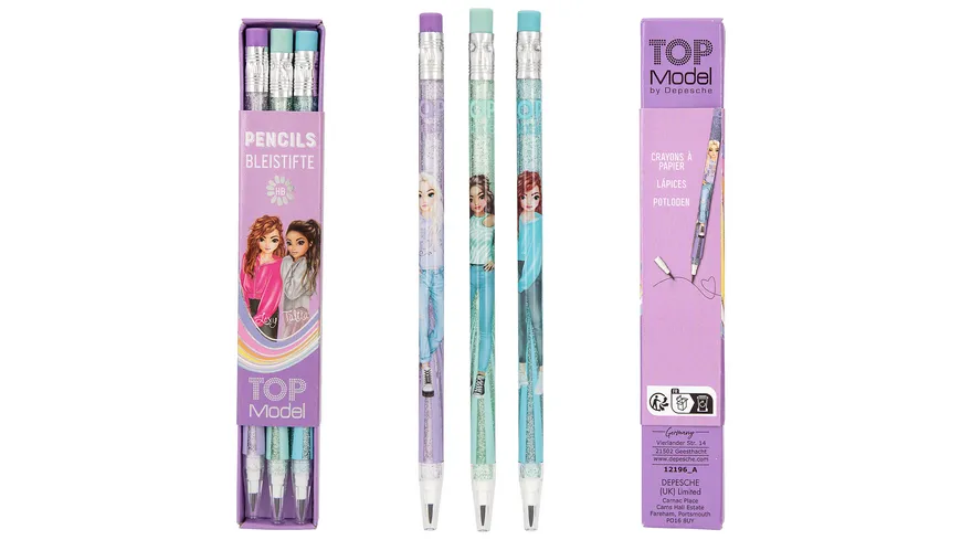 TOPModel Push Pencils sortiert