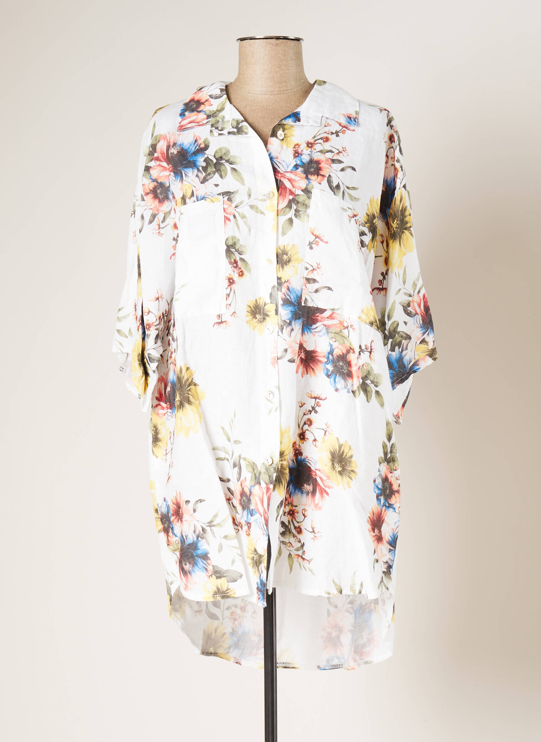 Blanc Boheme Tuniquemanchelongue Femme couleur blanc