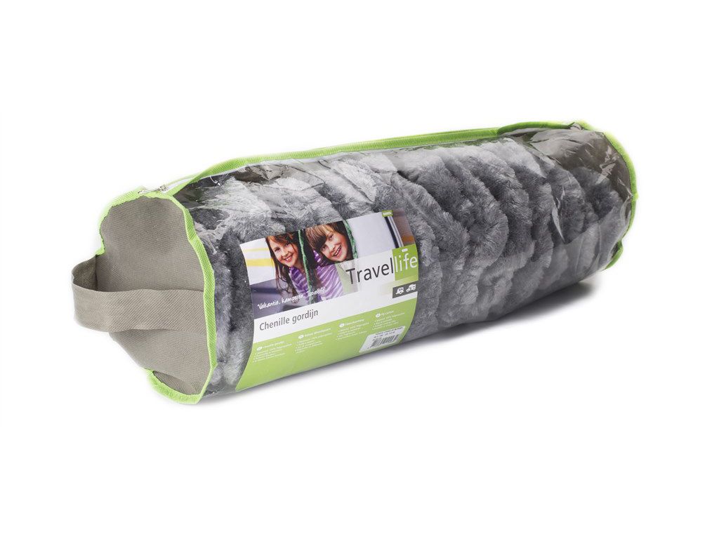 Travellife Basic 56 x 185 cm Grau/Weiss Chenille-vorhang