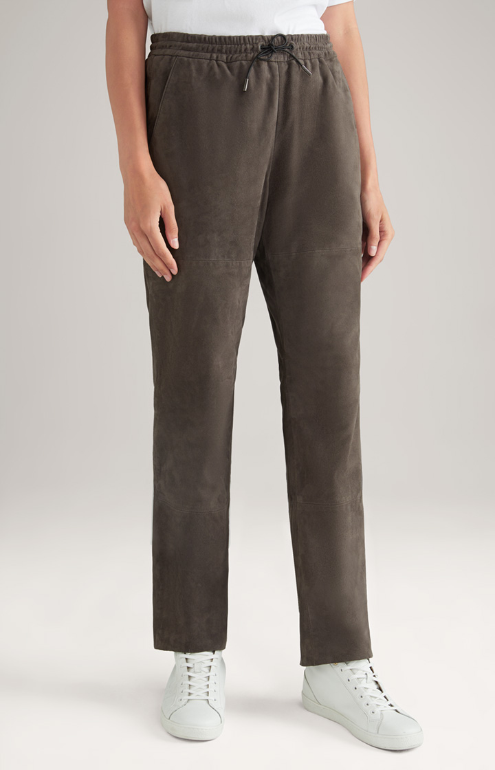Lederhose in Grau-Braun