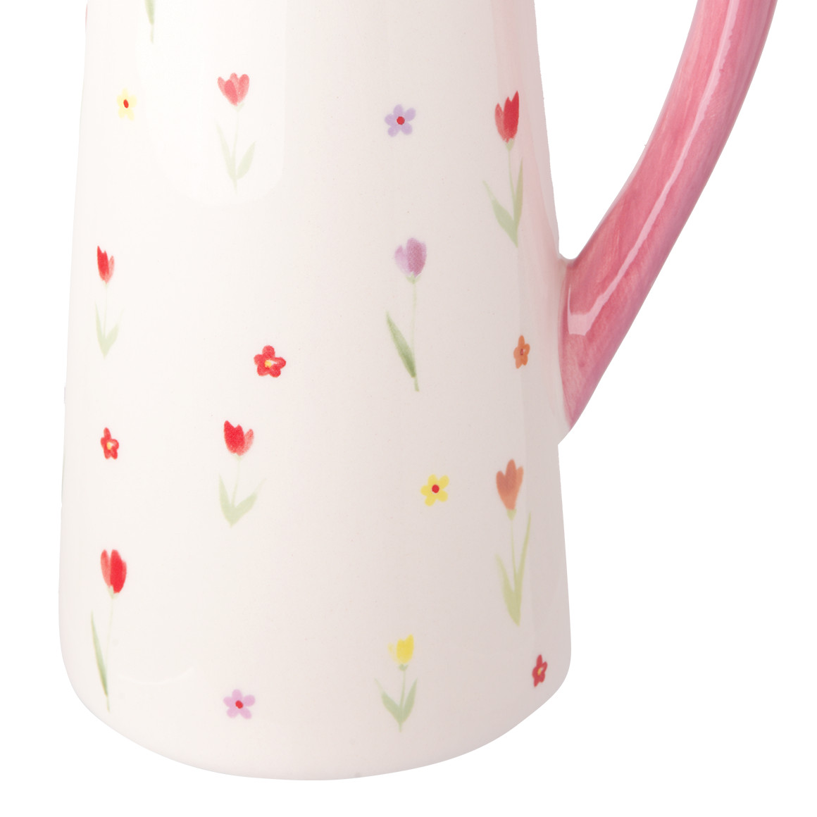 Deko-Krug mit Blumen-Motiven
