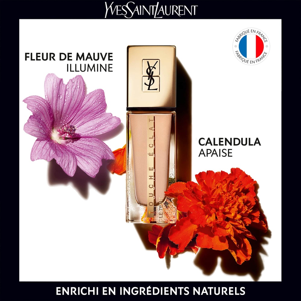 Yves Saint Laurent Touche Éclat Le Teint Fond de Teint Fluide Naturel et Lumineux