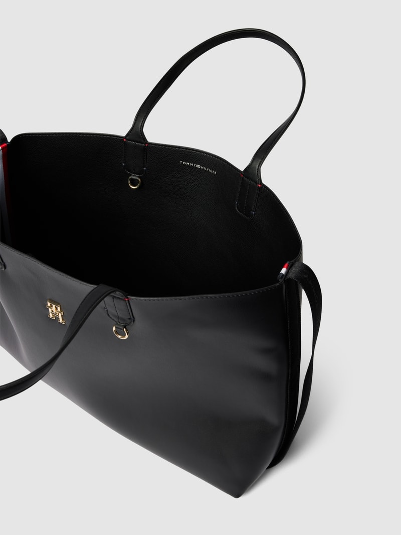 Shopper in Leder-Optik Modell 'ICONIC' in schwarz
