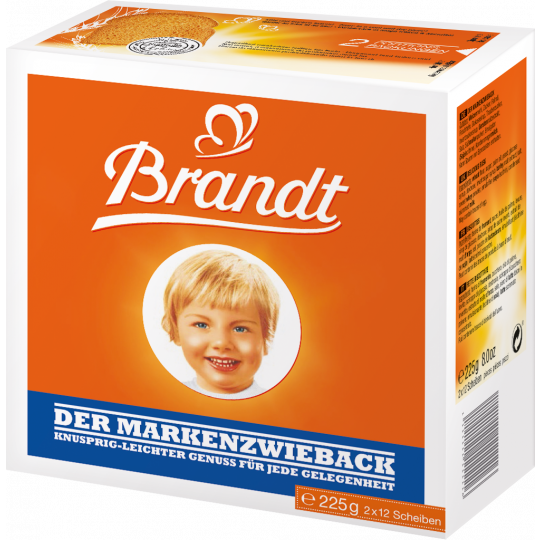 Brandt Markenzwieback 225G