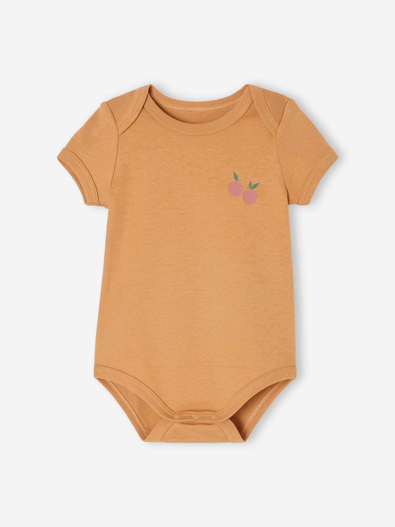 Vertbaudet 5er-Pack Baby Schlupfbodys aus Bio-Baumwolle Oeko-Tex - altrosa