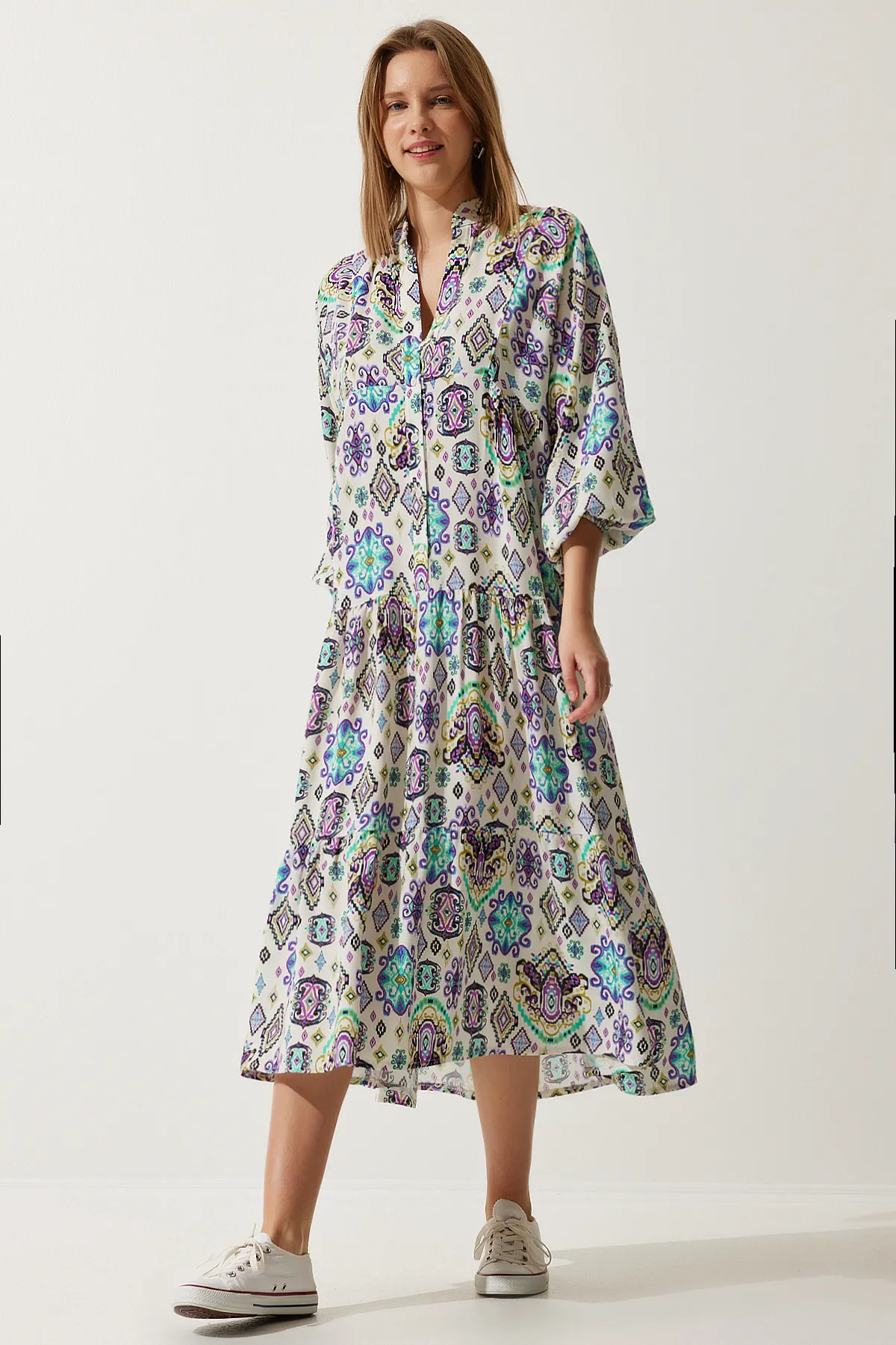 Happiness İstanbul  Kleid - Beige - A-Linie