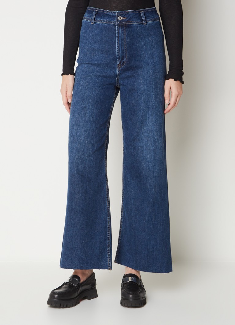 Articles Of Society Carine high waist flared cropped jeans with dark wash