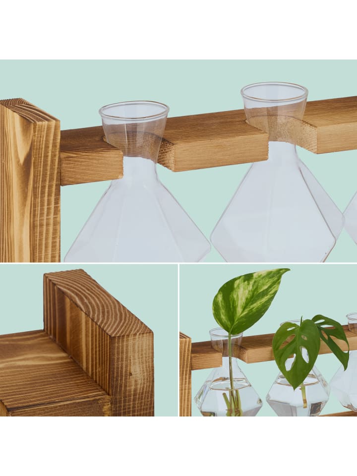 relaxdays Reagenzglas Vase 