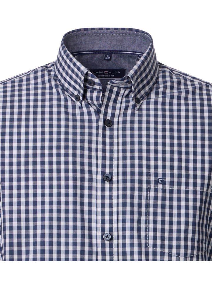 CASAMODA Freizeithemd in graues Mittelblau günstig kaufen