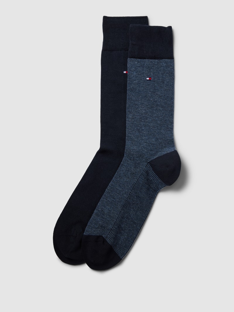 Socken mit Label-Details im 2er-Pack Modell 'Birdeye' in jeans