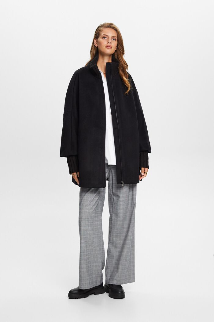 Jacke aus Wollmix mit Kaschmir