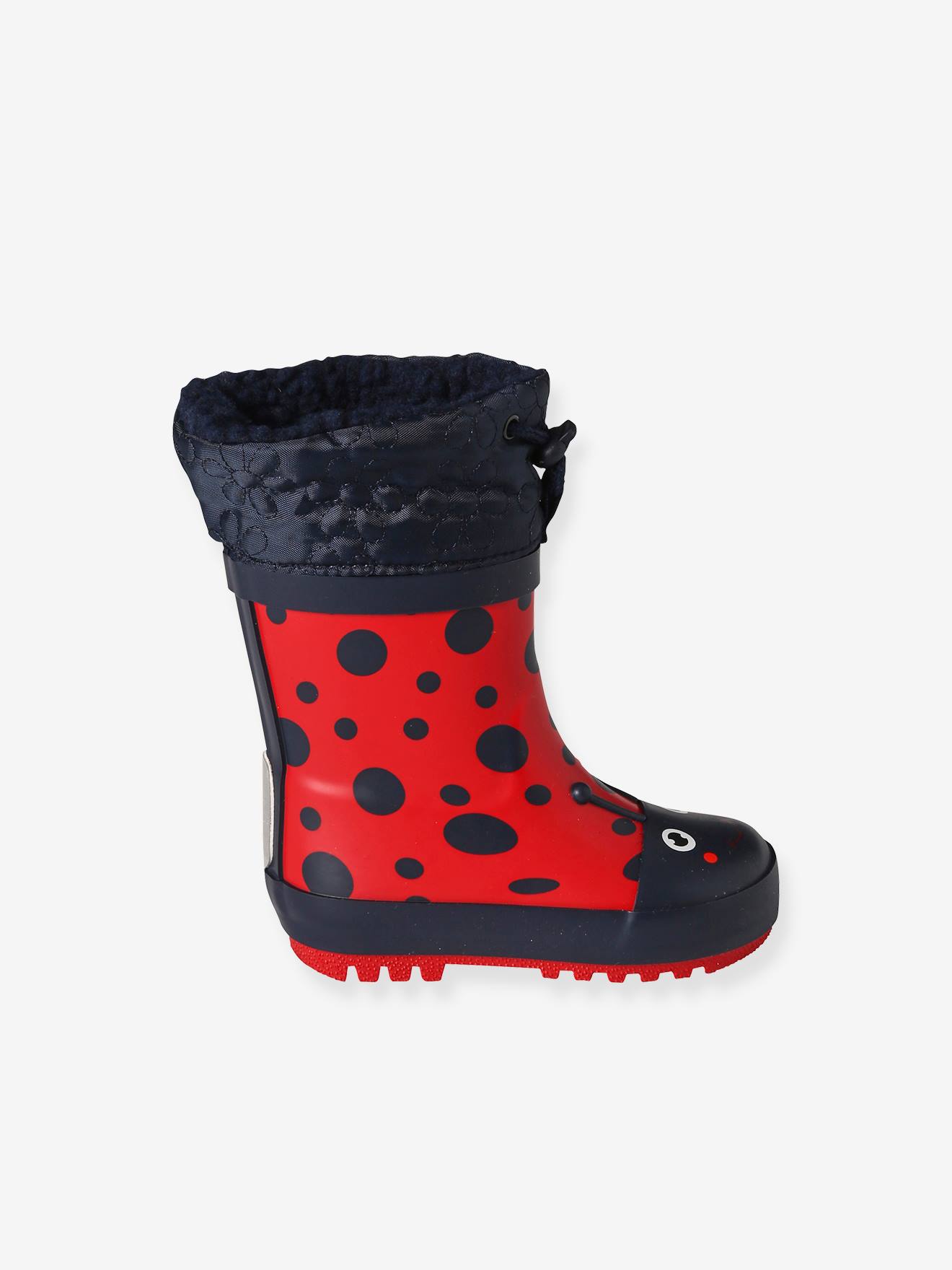 Vertbaudet Warme Baby Gummistiefel - rot