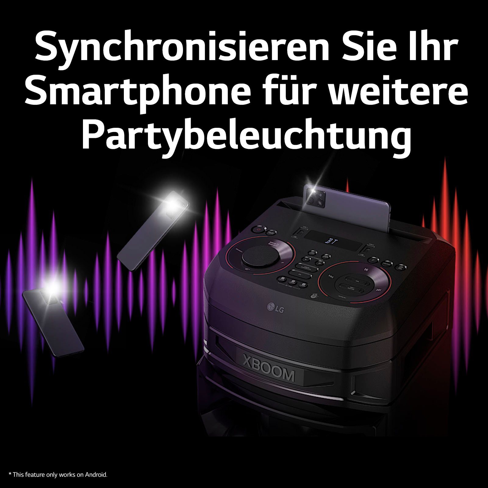 LG XBOOM RNC5 Stereo Party-Lautsprecher (Bluetooth)