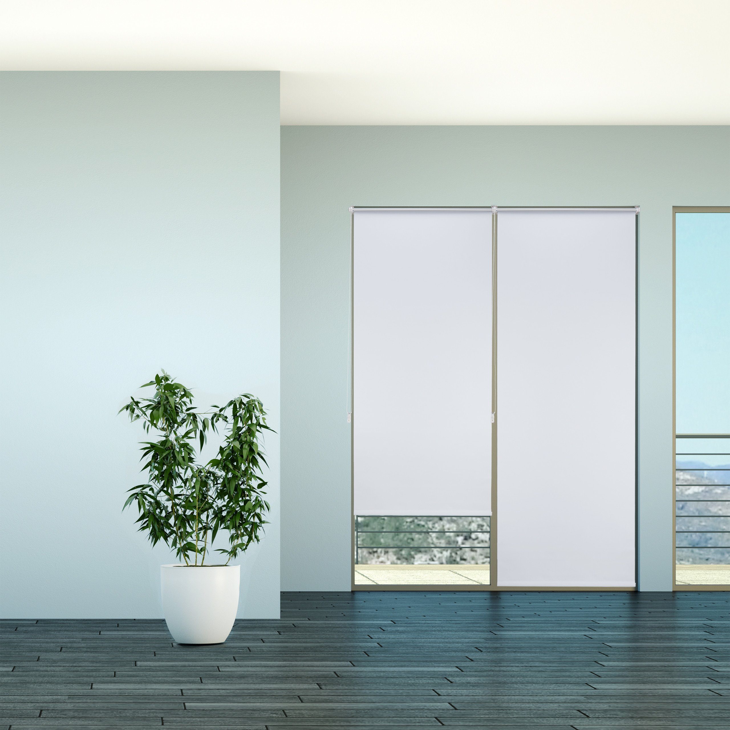 Verdunklungsrollo Thermo Verdunklungsrollo weiß, relaxdays, 60x160cm