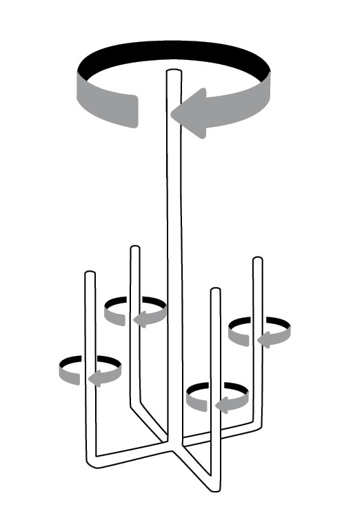 BERG BITUMENRÜHRQUIRL BR4 140 GV - 4-ECKIGE WENDEL 140X600 M14-AUFNAHME