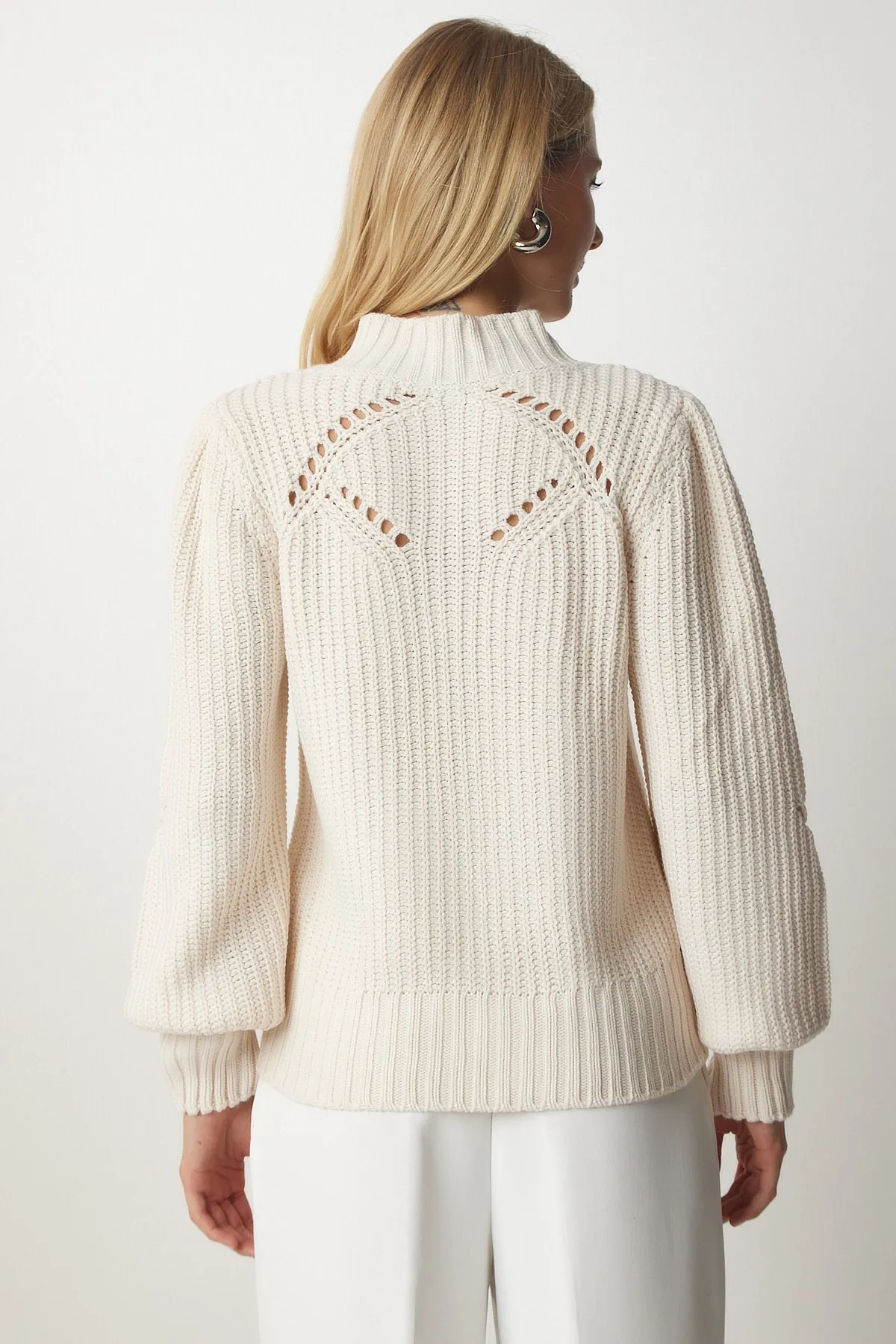 Happiness İstanbul  Pullover - Beige - Regular Fit