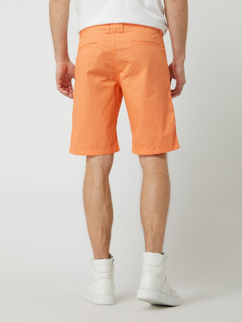 Chino-Shorts aus Baumwolle in koralle