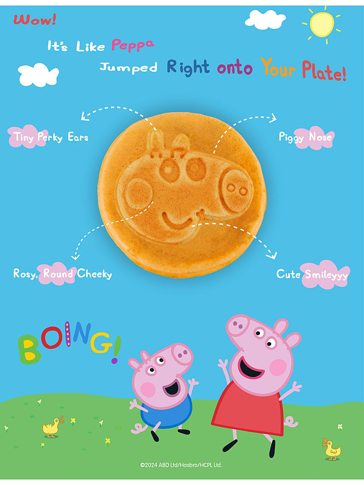 bESTRON Mini-Waffeleisen ''Peppa Pig'' in Rosa günstig kaufen onesize