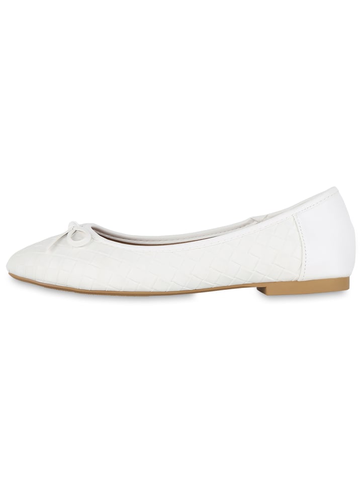 VAN HILL Klassische Ballerinas Anna in Weiss günstig kaufen