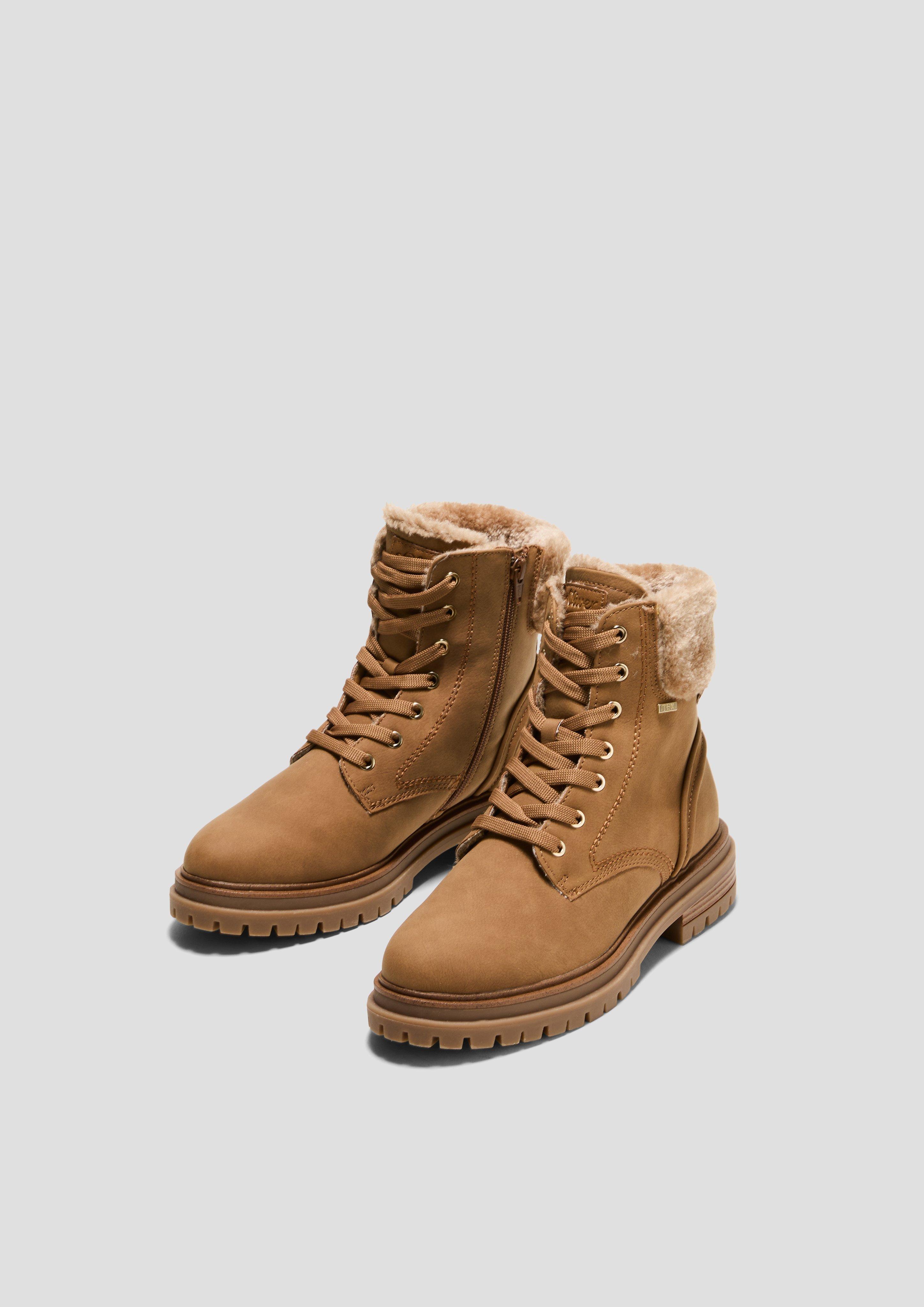 Tex-Stiefel mit Kunstfell-Applikation  6008591-337
