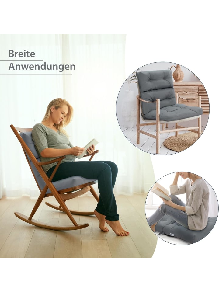 COSTWAY Auflagen für Stuhl Bodenstuhl in Grau günstig kaufen onesize