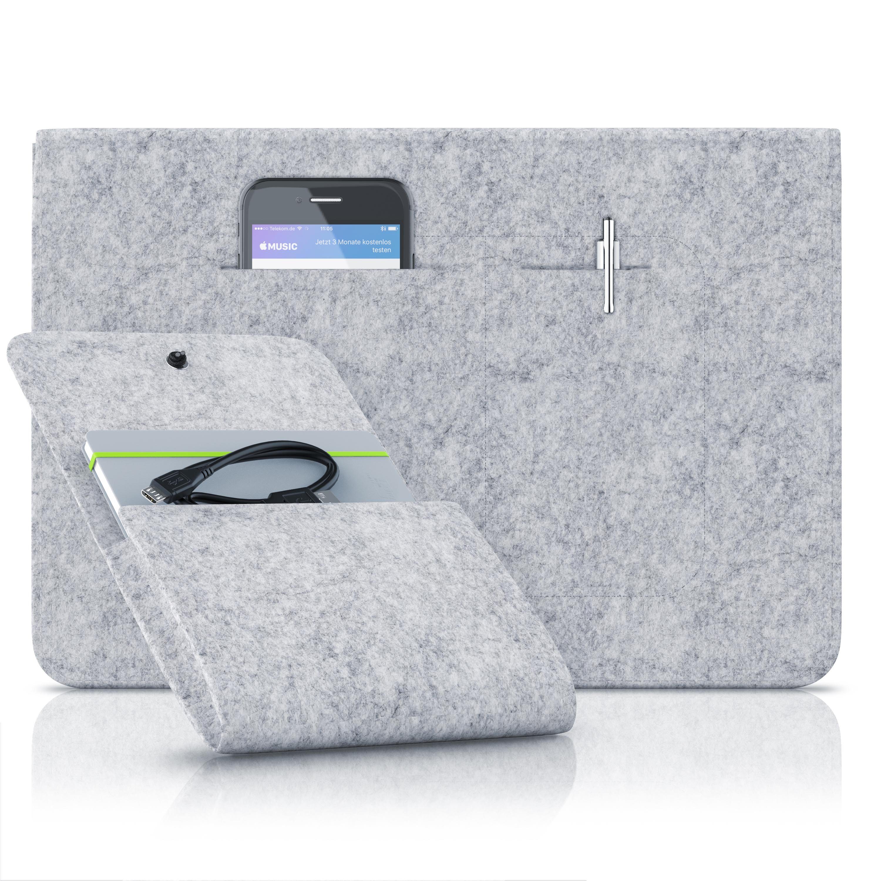 Aplic Laptoptasche, Notebooktasche mit Zubehörfächern für Laptops bis 13,3