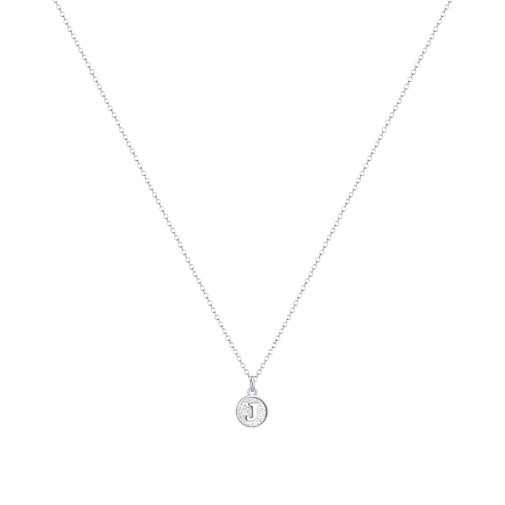 Elli Elli Collier Femme Lettre J Initiales des Plaquettes de Base en Argent Sterling 9 Bijoux