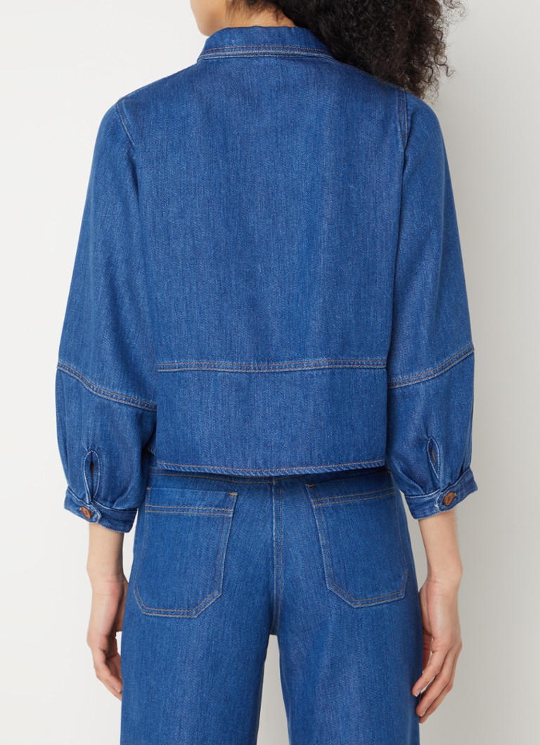 Sessùn Leone denim blouse with patch pockets