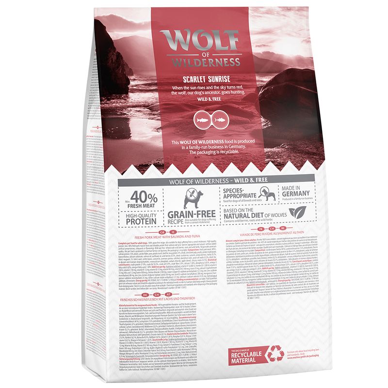 Wolf of Wilderness 'Scarlet Sunrise' - Lachs & Thunfisch