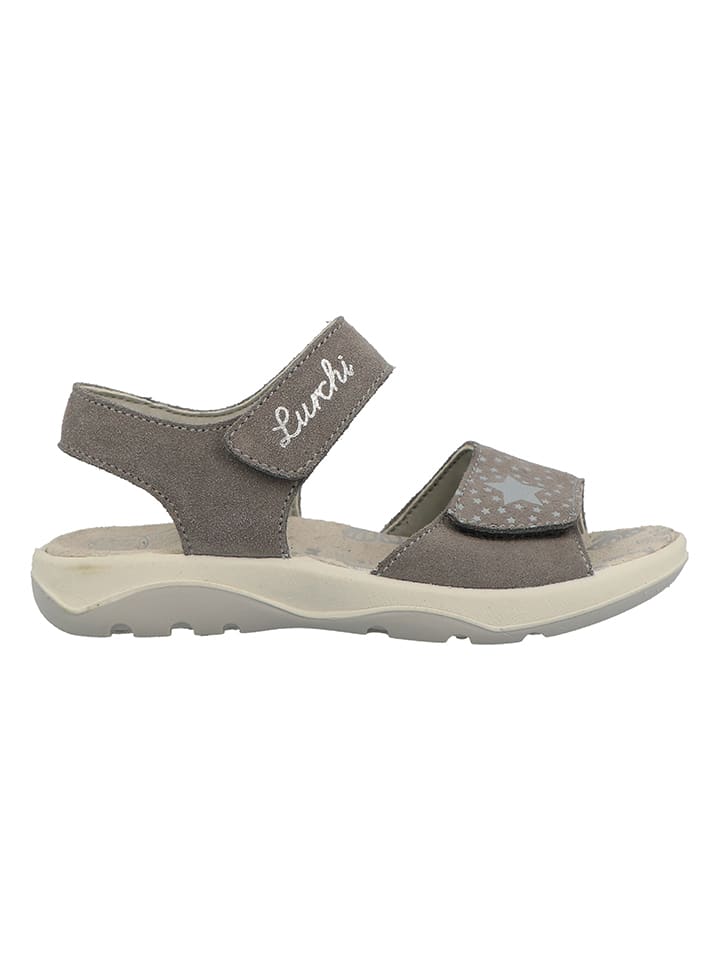 Lurchi Leder-Sandalen in Grau günstig kaufen
