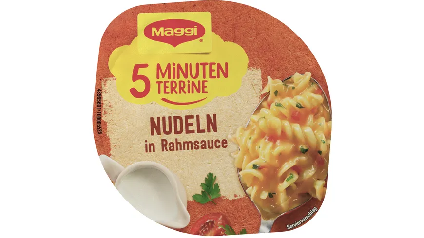 MAGGI 5 Minuten Terrine Nudeln in Rahmsauce 76 g