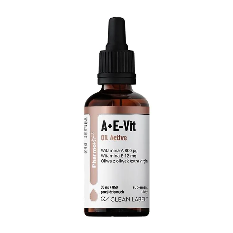 PharmoVit Clean Label A+E-Vit Oil Active Płyn