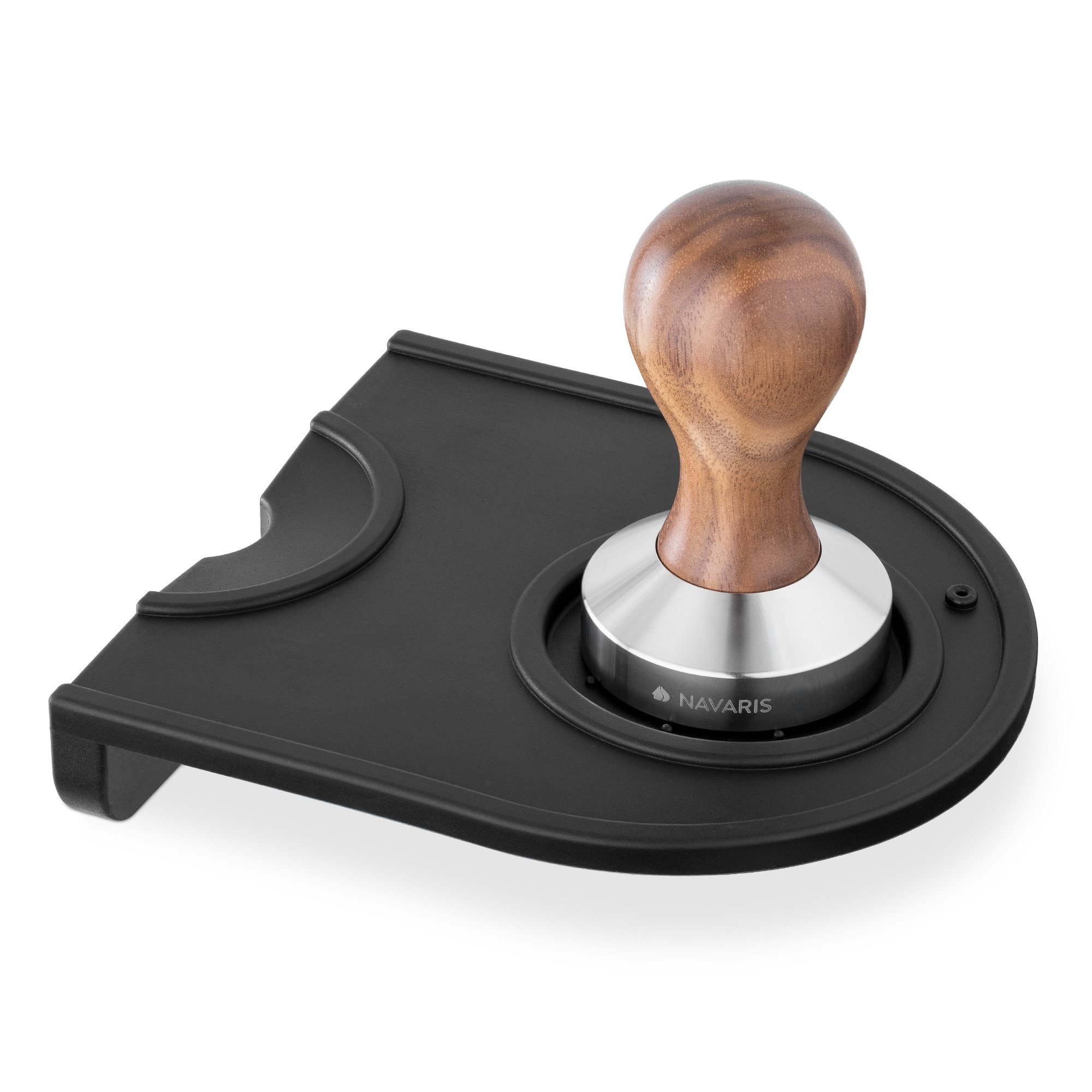 Navaris Druckbrüh-Kaffeemaschine Espresso Tamper für Kaffee 51mm - Stempel Stampfer für Siebträger