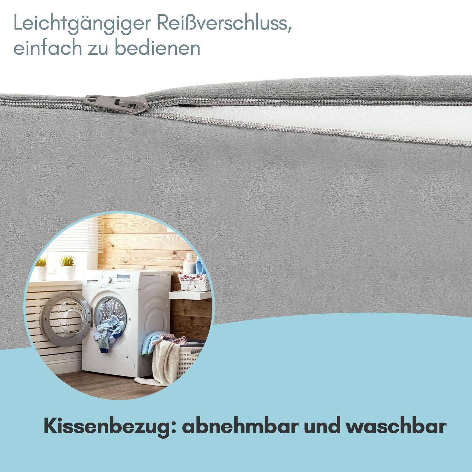 Gimisgu Keilkissen Lesekissen Bett Rückenkissen Verstellbares multifunktional einsetzbar