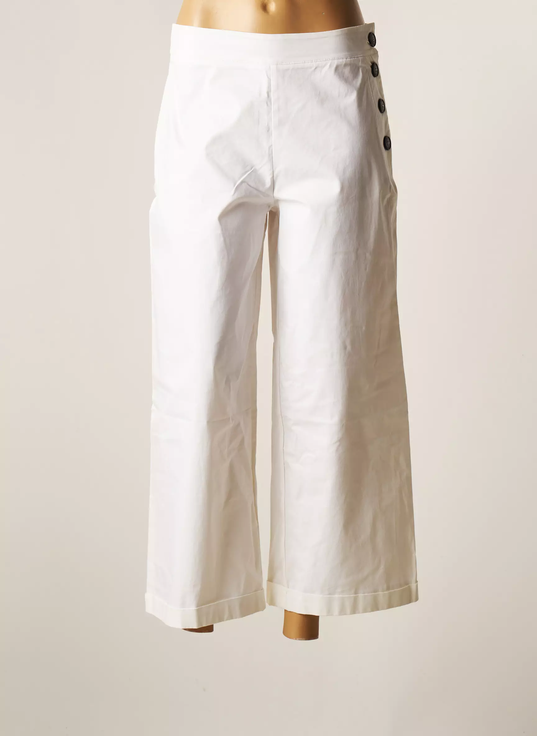 Humility Pantalon7 8 Femme couleur blanc