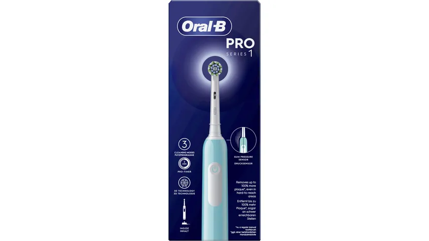 Oral-B Cross Action Elektrische Zahnbürste Pro 1 Caribbean Blue