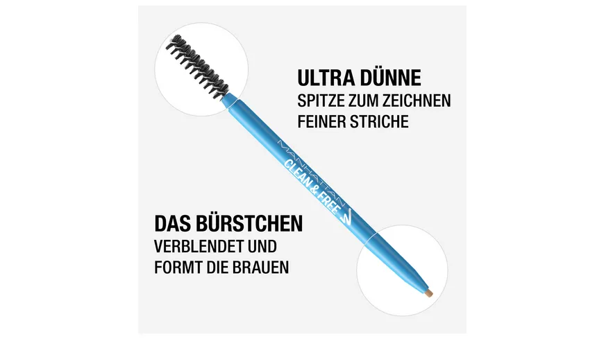 MANHATTAN COSMETICS Clean & Free Brow Definer 005 - Chocolate