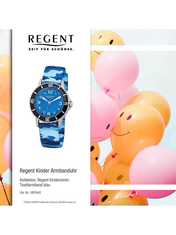 Regent Armbanduhr Regent Kinderuhren blau klein (ca. 29mm) günstig kaufen onesize
