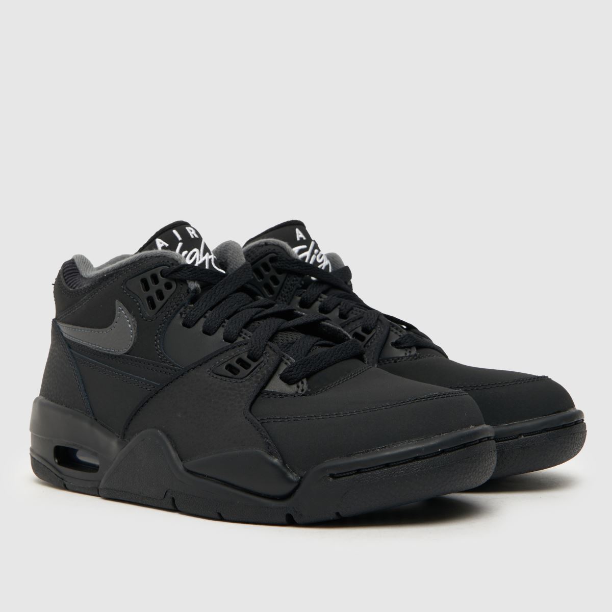 Nike svarta Air Flight 89 ungdomsskor