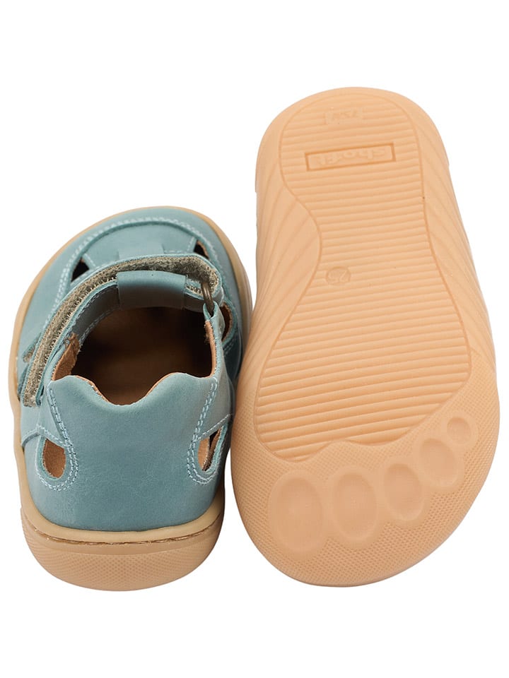 POM POM Leder-Barfußschuhe in Blau günstig kaufen