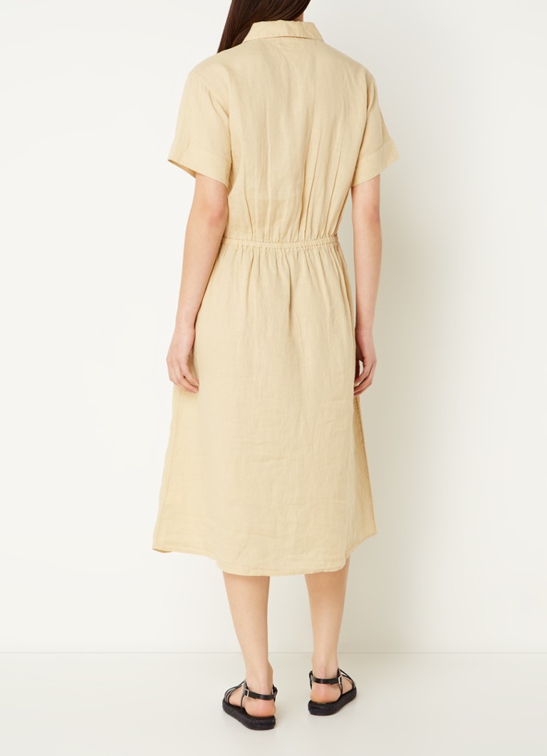 Rochie midi cu logo din in Tommy Hilfiger