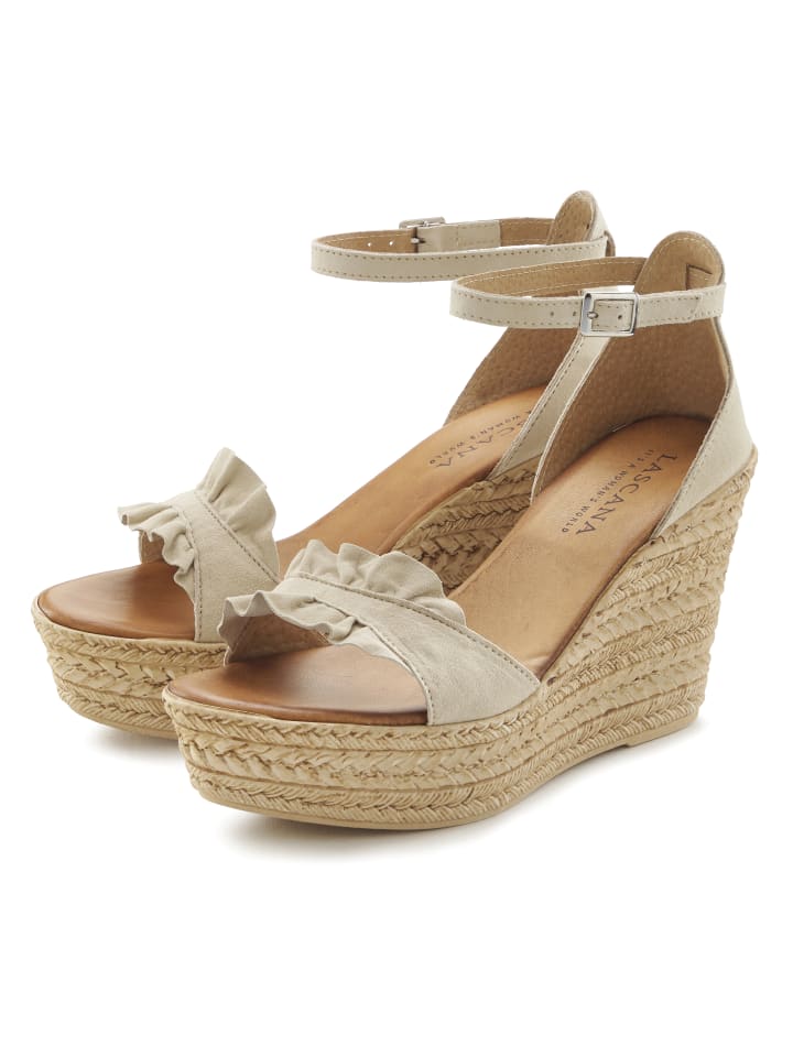 LASCANA Sandalette in beige günstig kaufen